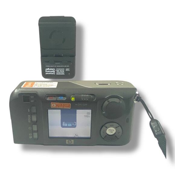 HP PhotoSmart M415 5.2MP CCD Point Shoot Vintage Y2K Digital Camera Silver - Picture 3 of 5